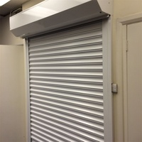 Porte de garage/boutique à enroulement électrique en alliage d'aluminium épaissi, design moderne antivol, surface finie, garantie de 2 ans
