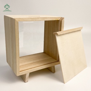 <strong>Piggy</strong> <strong>Banks</strong> <strong>for</strong> <strong>Adults</strong>,Decorative Shadow Box Wooden Frame,Natural Wood Money Box - Product Image 2