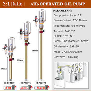 Pneumatische Fasspumpe für 55-Gallonen-Ölfässer, Luftmotorgetriebene Ölfass-<span class=keywords><strong>Trolley</strong></span>-Pumpen mit 3:1 Ölpumpe - Product Image 2