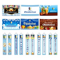 Bannière de fanion de marque Funfree en polyester pour le festival d'Octobre allemand, utilisation extérieure/intérieure, en plastique, vente en gros