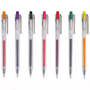 Wholesale 0.7mm Blue Ink <b>Roller</b> Black Neutral Gel Pens Smooth Writing School Supplies Stationery Pen Custom Logo Plastic 0.5mm - Product Image 4