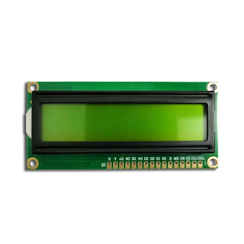 Lampu Hitam Tampilan LCD 16X2 1602A, Modul LCD 1602 Warna Mono 5V Tampilan Karakter
