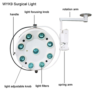 WYK9 lámpara de iluminación quirúrgica médica veterinaria dental <span class=keywords><strong>ambulatoria</strong></span> halógena - Product Image 6