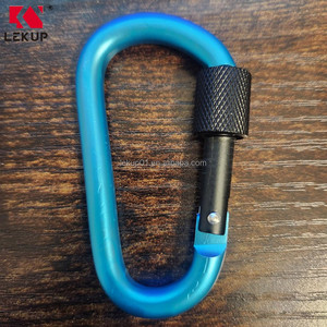 Mousqueton de sécurité en aluminium en forme de D avec ressort, attache porte-clés, anneau en D, crochet à ressort pour l'escalade - Product Image 5