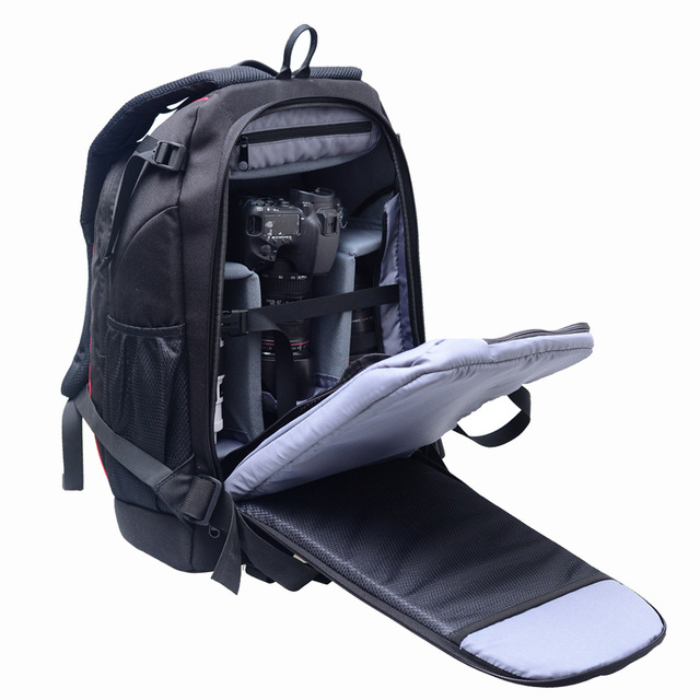 Professional Photography Backpack DSLR SLR Mirrorless Camera Backpack 14 Inch Waterproof Laptop Backpack with Rain Cover