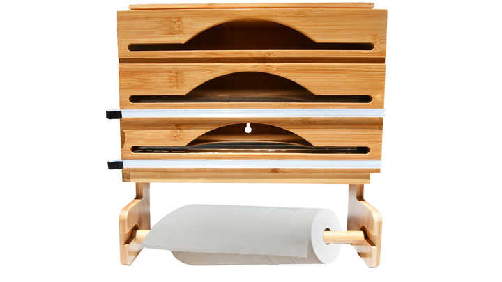 Towel Holder Organizer Plastic Cutter Aluminum Tin Foil and Wax