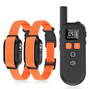 3300FT 4-Modi elektrischer Hundetrainingshalsband mit Fernbedienung wasserdichter E-Halsband Hundestoß für große mittlere Hunde - Product Image 1