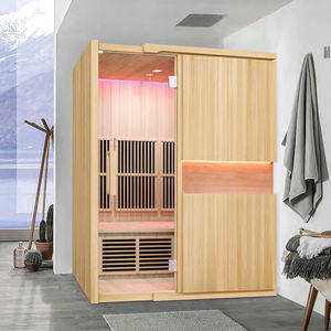 Gabinete de sauna infrarrojo interior personalizado del fabricante Opciones de varios tamaños individuales de madera maciza SALA DE <span class=keywords><strong>SUNAN</strong></span> DE MADERA - Product Image 2