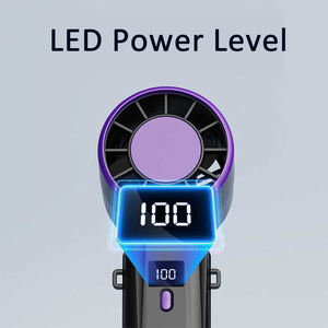 Draagbare Handheld Ventilator Koeler 100 Snelheidsniveaus 3000Mah Usb Opladen Opvouwbaar Voor Huishoudelijke Auto Hotel Gebruik - Product Image 2