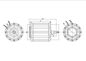 มอเตอร์ QS Motor QS120 2000W 72V 70กม./ชม. ชุดมอเตอร์ขับเคลื่อนกลาง PMSM พร้อมคอนโทรลเลอร์ Nd72360 สีดำ รับประกัน 15 เดือน สินค้าใหม่ - Product Image 1