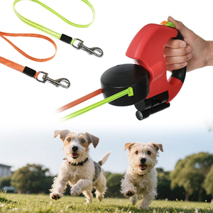 Kép Pet Leash chì 360 độ tự động có thể thu vào lực kéo dây độn Đèn pin poop Túi Hộp bao gồm cho mèo con chó đi chơi ngoài trời - Product Image 2