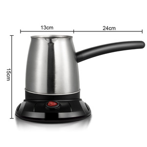 Cafetière turque 500 ml en acier inoxydable électrique avec poignée pour la préparation du café - Product Image 2