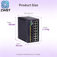 Commutateur Ethernet industriel IE4500-22S-G (modèle haute tension) avec prise en charge POE, SNMP, QoS, VLAN, 22 ports, stock disponible