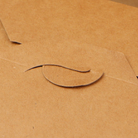 Boîte d'emballage personnalisable en papier kraft brun recyclé de qualité alimentaire feuille sans UV avantage pour nourriture pour bébé salade nouilles à emporter