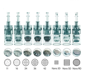 Cartucho de Agujas Desechables de Acero Inoxidable 316 Modelo Mona N2, 12, 36, 42 Nano Bayonet, Sistema de Membrana Esterilizada para Arte Corporal - Product Image 6