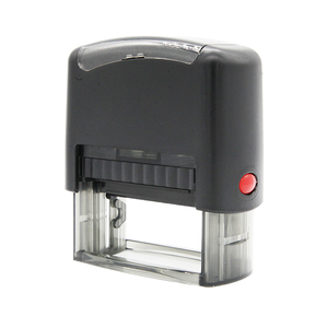 Sello de Espuma Autoentintable de Plástico Rojo y Negro de 48*18mm, Sello de Plástico <span class=keywords><strong>para</strong></span> Oficina, Sello Autoentintable en Blanco - Product Image 4