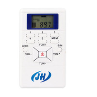 Mini récepteur de radio de poche portable Offre Spéciale en gros Radio blanche avec batterie de radio pour écouteurs pour la marche Gym Camping Digital Fm