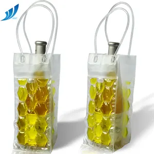 PVC bottle wine cooler bag high quality supermarket supplier