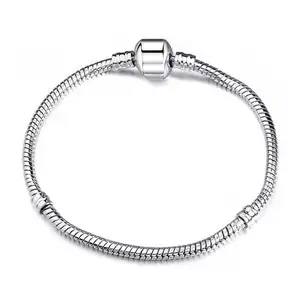 MIENTER-pulsera con diseño de flores para mujer, accesorio de pulsera con cuentas de Zirconia de silicona, con Cable