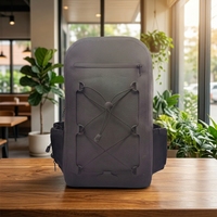 Sac à dos décontracté ultraléger, durable, imperméable en PVC, motif lettres, courbe physiologique du dos, unisexe, design personnalisé