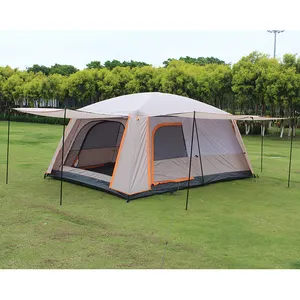 ShiZhong tenda besar, tenda berkemah luar ruangan 3 orang tahan air, tidur off-ground, tenda Kemah untuk berkemah