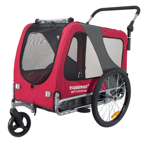 Remorque à vélo pour animaux <span class=keywords><strong>de</strong></span> compagnie, vente en gros d'usine, tailles M, L, XL, remorque à vélo pour chien, libération rapide et pliable facile, poussette 2 en 1 - Product Image 1