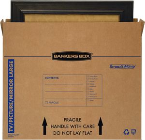 Boîte plate écologique personnalisable en gros pour cadre TV/miroir, lot de 4, <span class=keywords><strong>emballage</strong></span> de déménagement, <span class=keywords><strong>emballage</strong></span> cadeau - Product Image 2