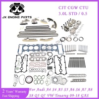 Kit de chaîne de distribution moteur CJT CTU CGW, jeu de joints de palier de piston pour Audi A4/S4/A5/S5/A6/S6/A7/A8/S8/Q5/Q7 VW Touareg 3.0L/3.0T (OE