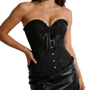Corset amincissant jacquard floral pour femme, avec baleines en acier, contrôle du ventre, vente en gros, personnalisable OEM - Product Image 2