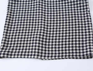 <span class=keywords><strong>Robe</strong></span> longue décontractée à bretelles spaghetti, imprimé à <span class=keywords><strong>carreaux</strong></span> <span class=keywords><strong>noir</strong></span> <span class=keywords><strong>et</strong></span> <span class=keywords><strong>blanc</strong></span>, mode pour femmes - Product Image 4