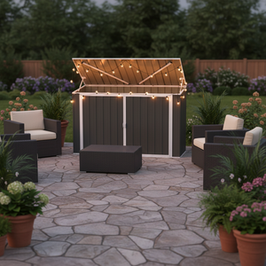 EST15586-H140 <span class=keywords><strong>Abri</strong></span> de rangement en métal pour extérieur, jardin, <span class=keywords><strong>piscine</strong></span>, patio, <span class=keywords><strong>abri</strong></span> à outils, bac à déchets, <span class=keywords><strong>abri</strong></span> de jardin, <span class=keywords><strong>abri</strong></span> de rangement pour <span class=keywords><strong>piscine</strong></span>, <span class=keywords><strong>abri</strong></span> de rangement pour patio, direct usine - Product Image 5