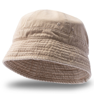 Women's Bucket <b>Hat</b> <b>Khaki</b> Cotton Canvas Sun Protection Foldable Summer Spring Autumn Fisherman <b>Hat</b> - Product Image 1