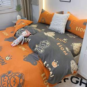 Parure de lit 4 pièces 100% coton pur, drap et housse de couette doux, vente en gros directe d'usine, promotion du Nouvel An - Product Image 4