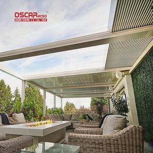 Pergola rétractable en alliage d'aluminium, résistante au vent, écologique, pour <span class=keywords><strong>terrasse</strong></span> <span class=keywords><strong>de</strong></span> <span class=keywords><strong>jardin</strong></span> côtier avec rangement dissimulé - Product Image 1
