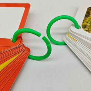 Cartes flash éducatives personnalisées avec logo pour les tout-petits, apprentissage précoce, cartes de <span class=keywords><strong>mots</strong></span> sur les fruits avec anneau et boîte d'emballage - Product Image 2
