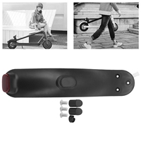 Guardabarros Trasero para Scooter, Protector de Neumáticos, Juego de Tapones de Silicona para Xiaomi M365/Pro, Gris y Negro