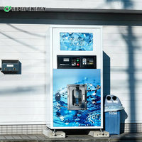 Distributeur automatique de glace en cubes 24h/24, distributeur de glace en cubes commercial extérieur avec sacs