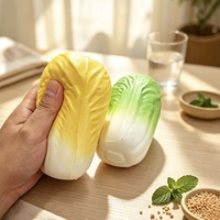 Jouet Squishy Réaliste en Forme de Chou en EVA à Remontée Lente, Anti-Stress et Décompression pour Adultes, Vente en Gros Zhejiang