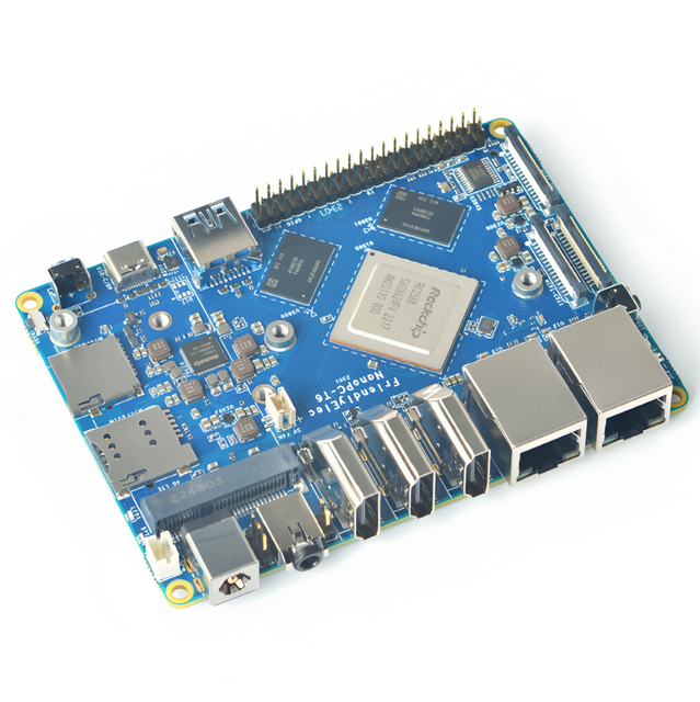 Nanopc T6 Development Board RK3588 Android AI Edge Computing 4K Input and 8K Playback Educational Kits Versatile Multi-Display