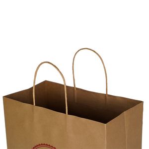 Bolsa de Regalo de Papel Kraft con Logotipo, Tamaño, Color y Diseño Personalizados, Bolsa de Compras Blanca para Supermercado, para Ropa, Velas, Manualidades y Alimentos - Product Image 2