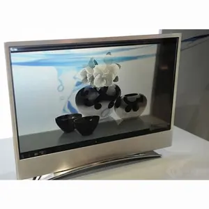 23.6 polegadas TFT LCD transparente transparente com display para publicidade