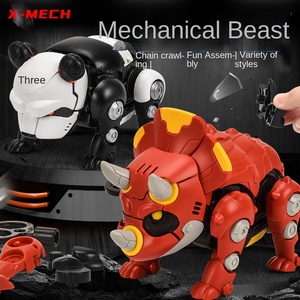 Juegos de juguetes de animales DIY ensamblados en cadena, modelo de simulación móvil de perro mecánico, bloques de construcción de plástico para Educación de mascotas para niños - Product Image 5