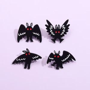 Pin de murciélago de ojos rojos de colores, esmalte de bruja Animal divertido para Pin de solapa para sombrero y ropa, broche artesanal de Metal de minoría Sexual LGBT - Product Image 1