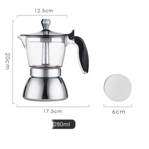 Vente chaude Cuisinière 2 en 1 cafetière italienne Moka pot espresso greca cafetière infuseur <span class=keywords><strong>percolateur</strong></span> <span class=keywords><strong>café</strong></span> <span class=keywords><strong>moulu</strong></span> moka pot - Product Image 3