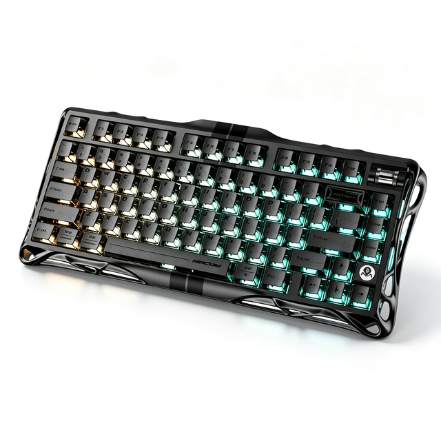 GravaStar Mercury V75 Wired Magnetic Switch Gaming Keyboard UFO HE Switch RT 0.005mm 8000Hz Polling Rate Aluminum RGB Keyboard