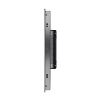 7 "23.8" boîtier en aluminium lisible à la lumière du soleil Tft intégré moniteur LCD tactile capacitif industriel pour le contrôle d'accès avec haut-parleur