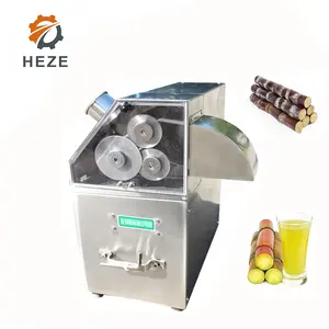Exprimidor de caña de azúcar automático eléctrico comercial de acero inoxidable Exprimidor de frutas profesional