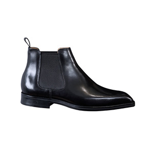 <span class=keywords><strong>Bottes</strong></span> Chelsea montantes pour hommes, style mode, en cuir véritable fait main, respirantes, classiques et officielles - Product Image 5
