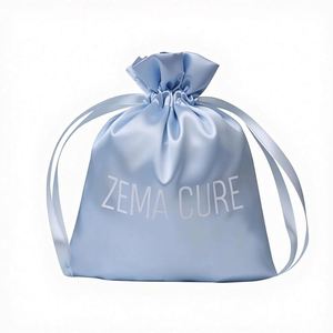 Bolsas de Satén con Cordón Personalizables al por Mayor con Impresión de Logotipo para Almacenamiento de Pelucas y Empaque de Joyería - Product Image 1