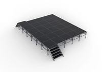 Plate-forme de scène pliable certifiée TUV en alliage d'aluminium extérieur portable avec conception modulaire pour événements de concert Capacité de charge de 500kg